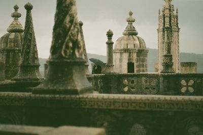 View of temple building against sky