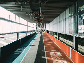 Corridor of bridge