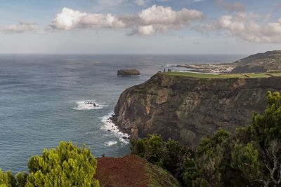 Scenic view of sea against sky