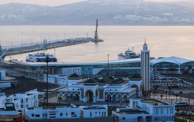 Overlooking port of tanger