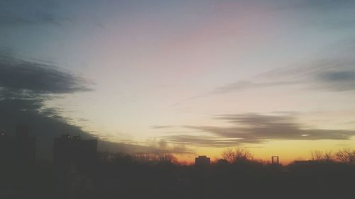 Scenic view of sky at sunset