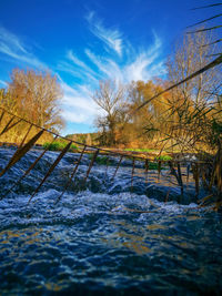 Scenic view of river against sky