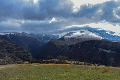 Scenic view of landscape against sky