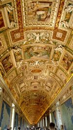 Low angle view of ceiling