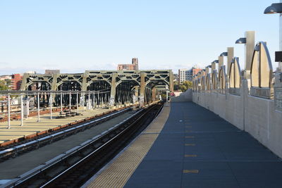 View of bridge against clear sky