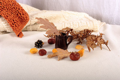 Close-up of fruits on table