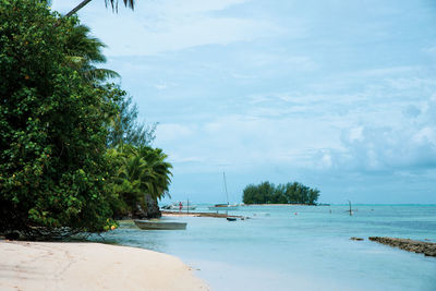 Scenic view of sea against sky