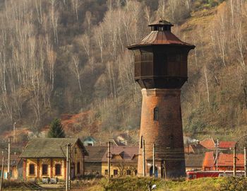 Building with trees in background