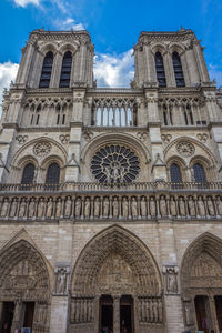 Low angle view of building against sky