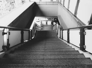 Low angle view of steps leading towards building