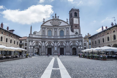 View of historical building against sky in city