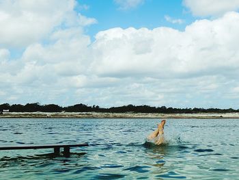 Scenic view of sea against sky
