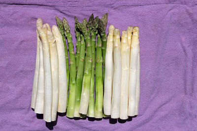 High angle view of vegetables