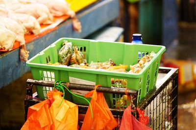 Close-up of food for sale at market stall