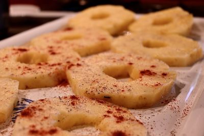 Close-up of dessert in plate