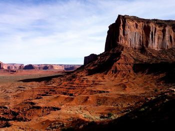 Scenic view of rock formations