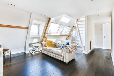 Interior of loft apartment