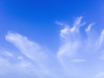 Low angle view of clouds in sky