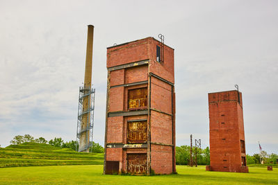 Low angle view of building against sky