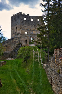 View of old building against sky