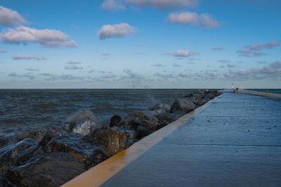 Scenic view of sea against sky