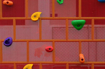 Full frame shot of multi colored ball