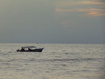 Blue sky in the sea