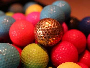 Close-up of multi colored balls