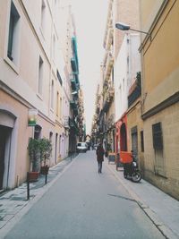 Narrow street in city