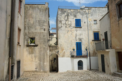 Low angle view of residential buildings