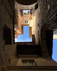 Low angle view of building against sky