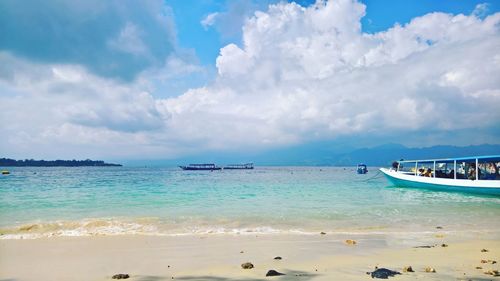 Scenic view of sea against sky