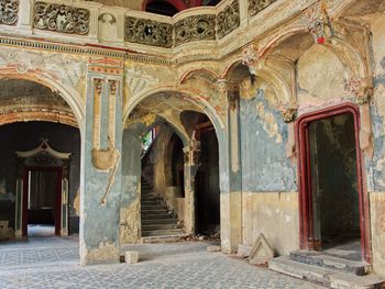 Entrance of historic building