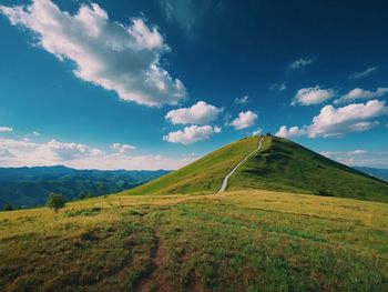 Scenic view of landscape against sky