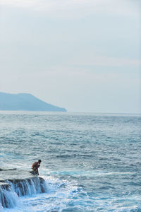 Scenic view of sea against sky