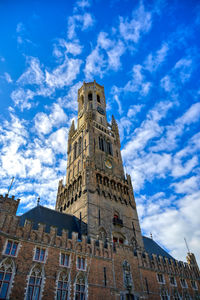 Low angle view of historic building against sky