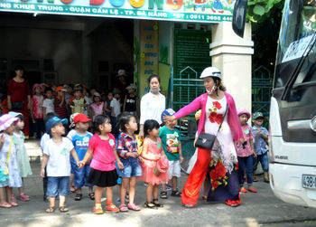 Full length of woman standing on ground