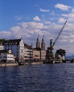 River with buildings in background