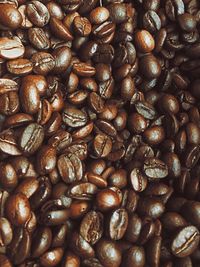 Full frame shot of coffee beans