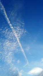 Low angle view of cloudy sky