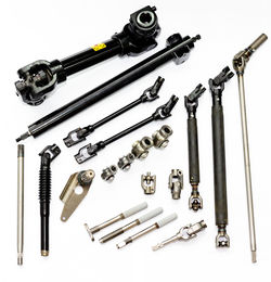 High angle view of metallic equipment on white background