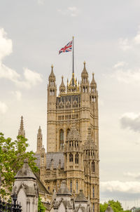 Low angle view of building against sky