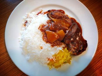 Close-up of food in plate