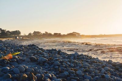 Rocks on beach