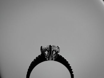 Close-up of object over white background