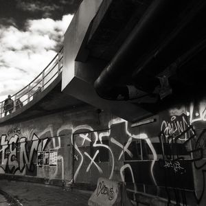 Low angle view of built structure against the sky