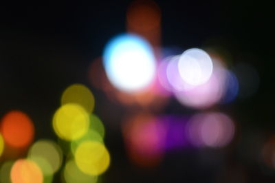 Defocused lights at night