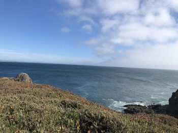 Scenic view of sea against sky