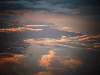 Low angle view of cloudy sky