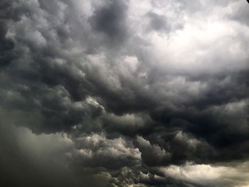 Low angle view of cloudy sky